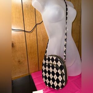 Stylish Black and White Crossbody Bag